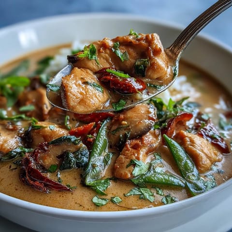 Thai Chicken Coconut Curry Soup
