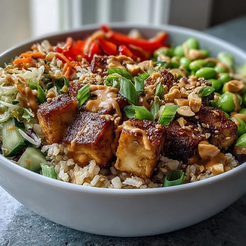 Peanut Tofu Power Bowl