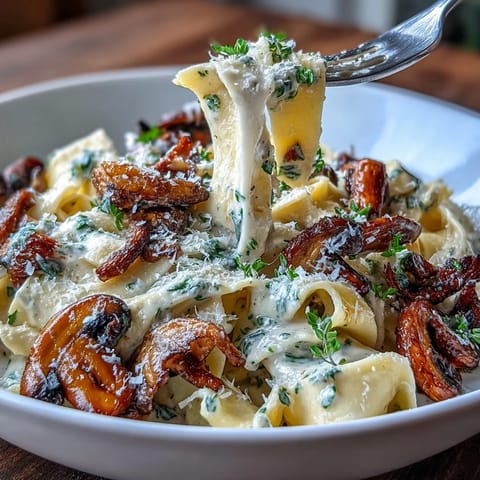 Creamy Mushroom Pasta Thyme