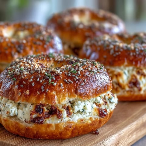 A batch of golden-brown cottage cheese protein bagels, soft and chewy, ready for a high-protein breakfast or snack.  