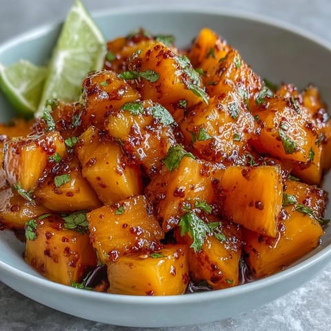 Vibrant mango chile lime fruit cups with juicy tropical fruit, zesty lime, and a spicy chili kick, perfect for summer snacking.