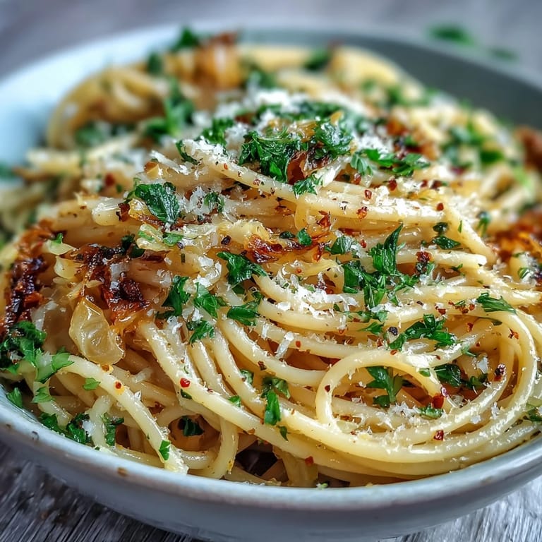 Heaping bowl of Cabbage Pasta With Garlic and Parmesan, served steaming hot alongside a glass of white wine.