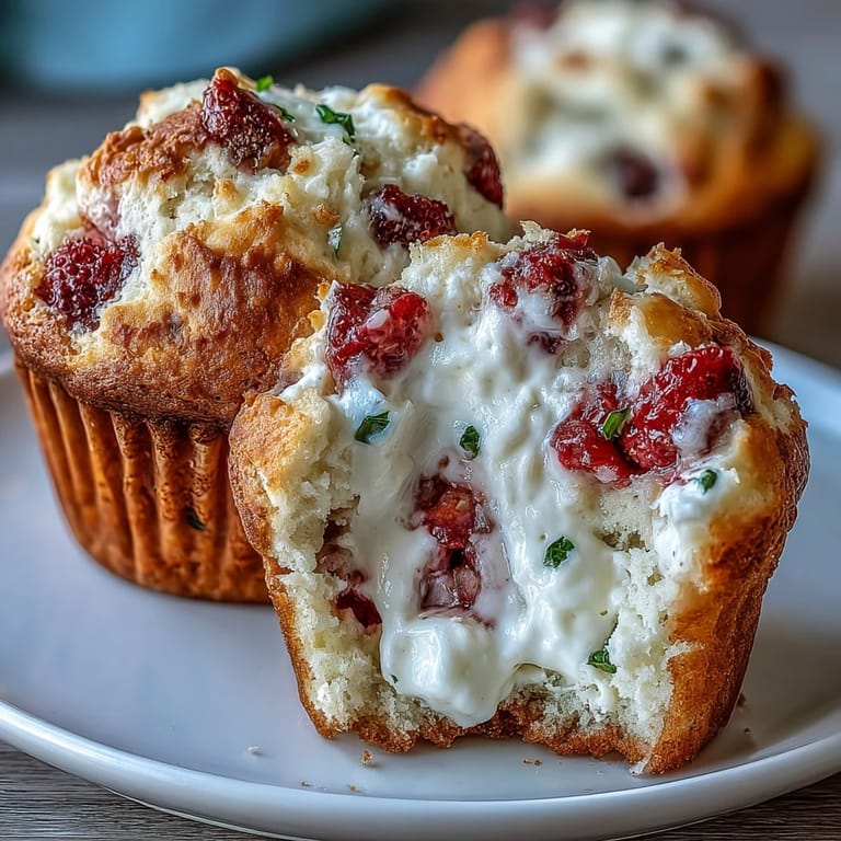 Delicious strawberry Greek yogurt muffins bursting with flavor, ideal for brunch or on-the-go mornings.