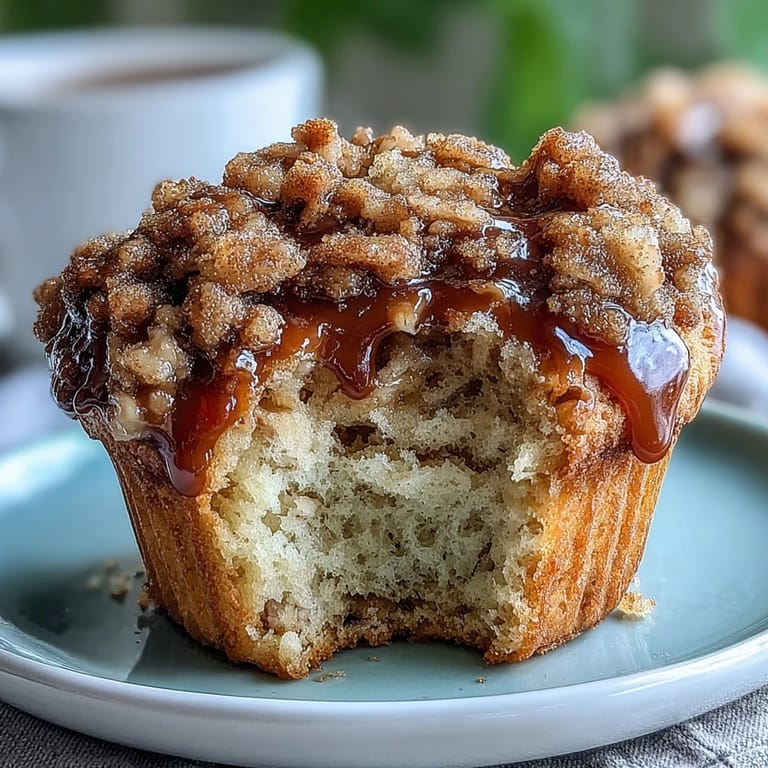 Moist banana muffins made with sourdough discard and crowned with a sweet cinnamon streusel topping.  