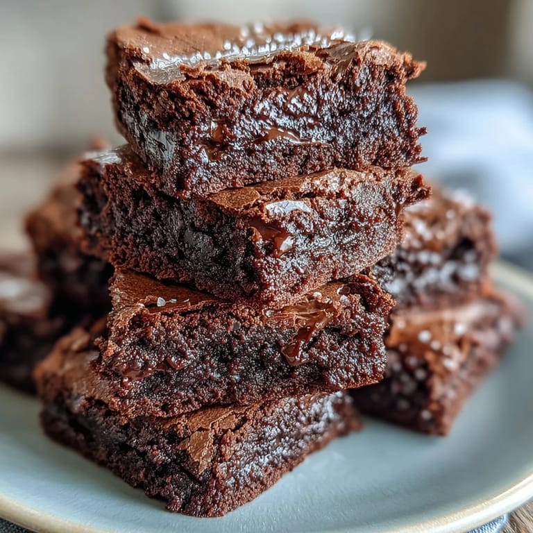 Rich chocolate brownies made with sourdough discard and topped with a luscious peanut butter swirl for extra flavor.